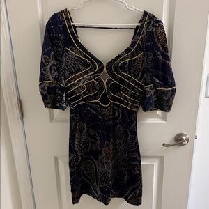 Farm Rio velvet dress